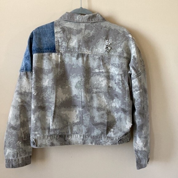 Pol My Love Denim Camo Jacket Small - Picture 4 of 13